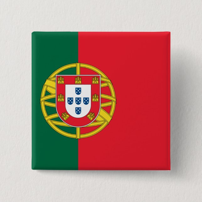Flagga av Portugal Knapp (Framsida)