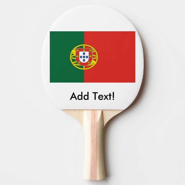 Flagga av Portugal Pingisracket (Framsidan)