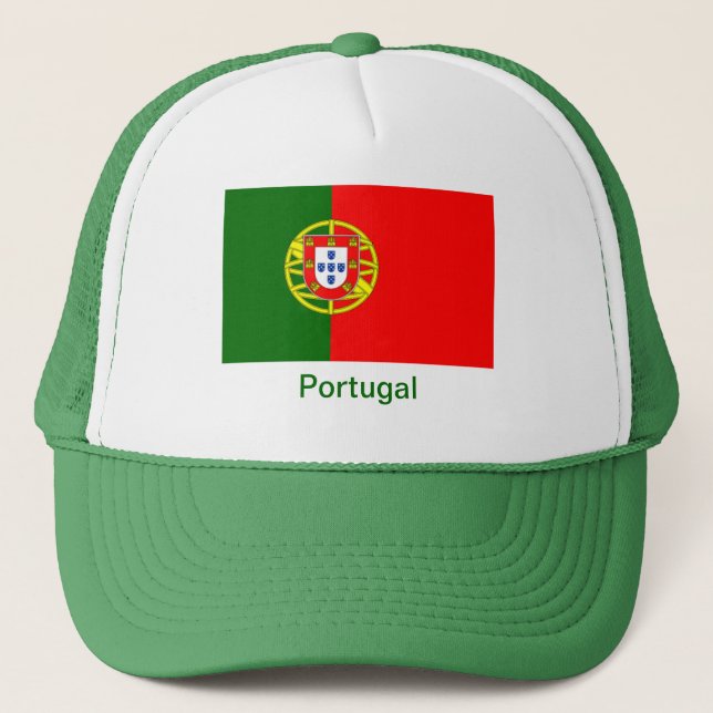 Flagga av Portugal Truckerkeps (Framsida)