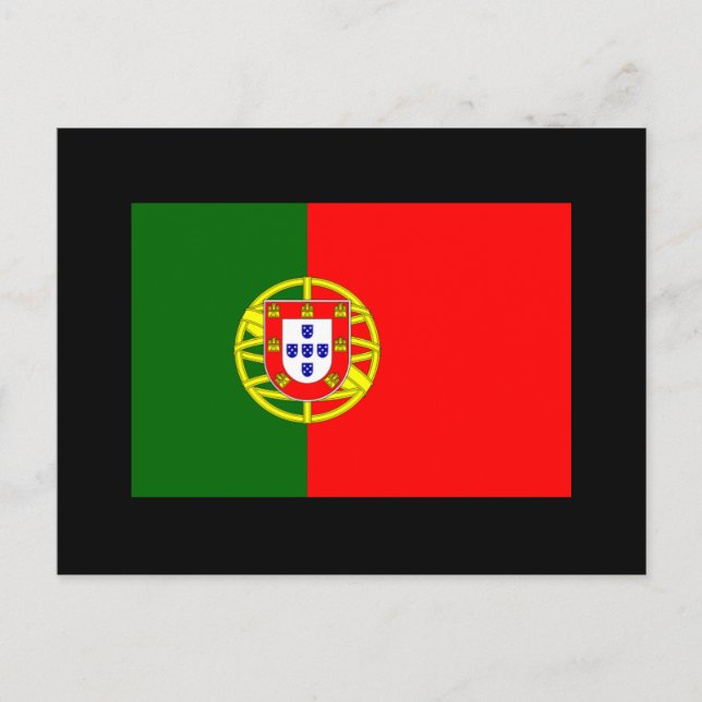 Flagga av Portugals vykort (Framsida)