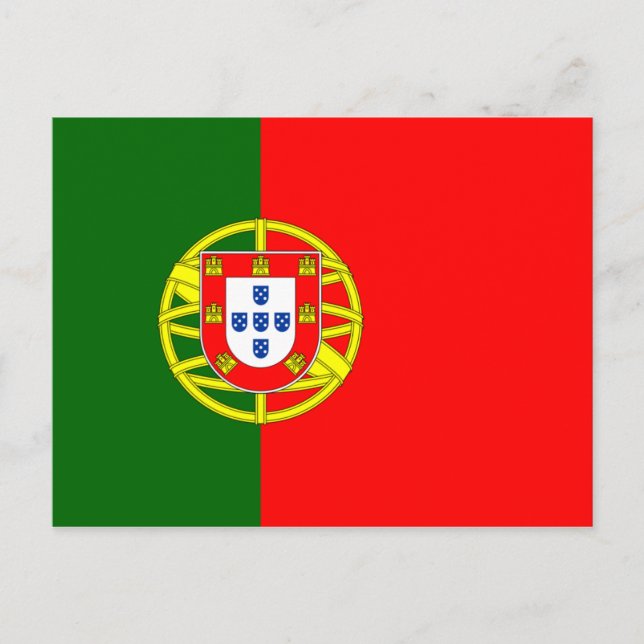 Flagga av Portugals vykort (Framsida)