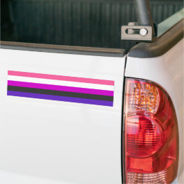 Flagga av Pride av genderfluid Bildekal