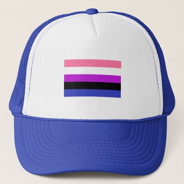 Flagga av Pride av genderfluid Keps (Framsida)