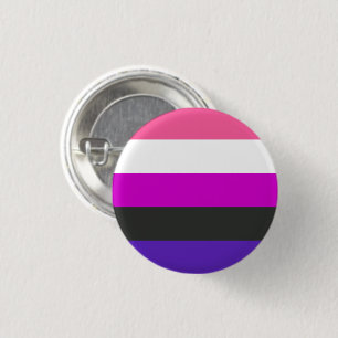 Flagga av Pride av genderfluid Knapp