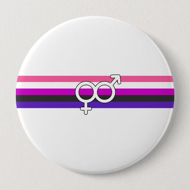 Flagga av Pride av genderfluid Knapp (Framsida)