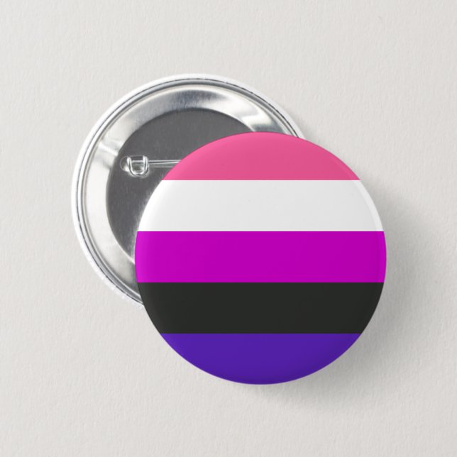 Flagga av Pride av genderfluid Knapp (Framsida & baksida)
