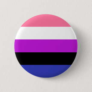 Flagga av Pride av genderfluid Knapp