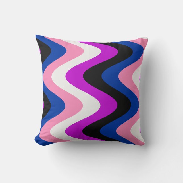 Flagga av Pride av genderfluid Kudde (Framsida)