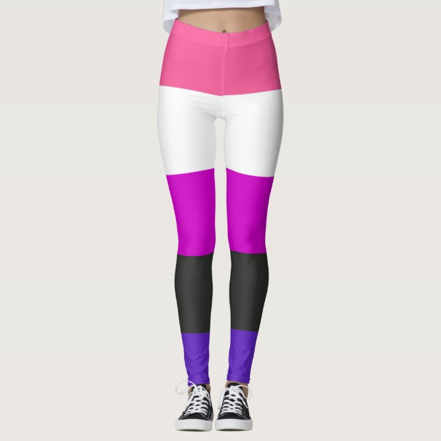 Flagga av Pride av genderfluid Leggings (Framsida)