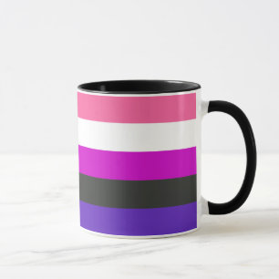 Flagga av Pride av genderfluid Mugg