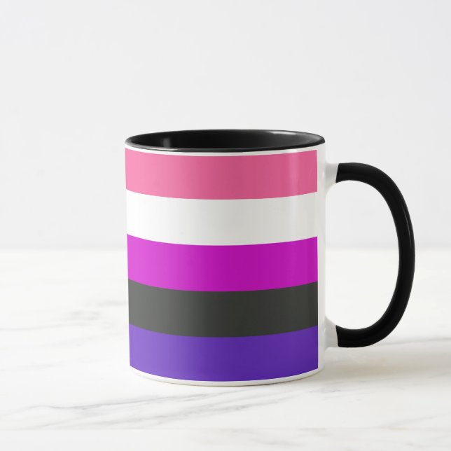 Flagga av Pride av genderfluid Mugg (Höger)
