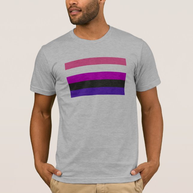 Flagga av Pride av genderfluid T Shirt (Framsida)