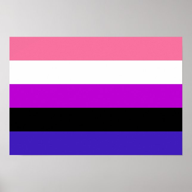Flagga av Pride av könsorgan Poster (Framsidan)