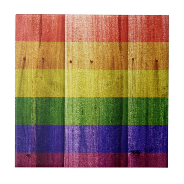 Flagga av pride kakelplatta (Framsidan)