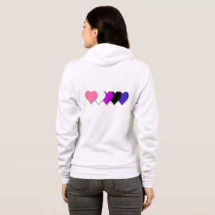 Flagga av pride med hjärtan t shirt