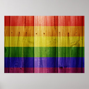 Flagga av pride poster