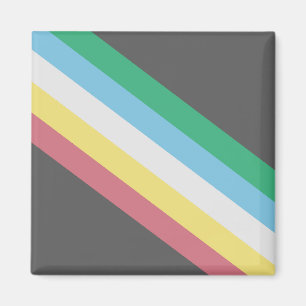 Flagga av Pridet för funktionshinder Magnet
