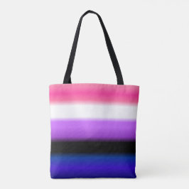 Flagga av Pridet för övertoning av gendervätska: V Tygkasse