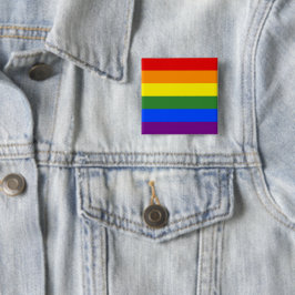 Flagga av Pridet HBT-regnbåge Knapp