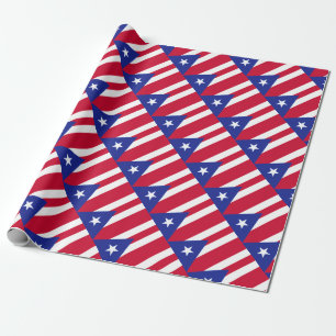 Flagga av Puerto Rico - Bandera de Puerto Rico Presentpapper
