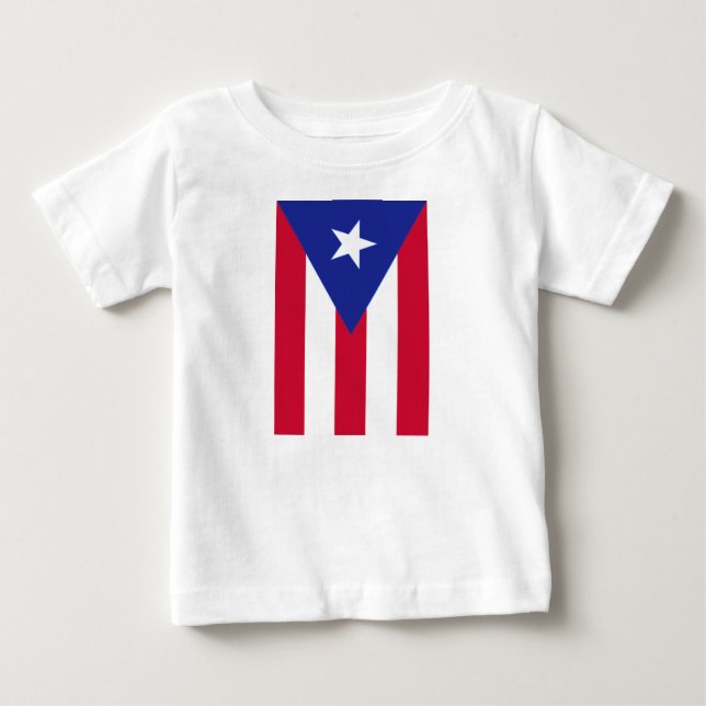 Flagga av Puerto Rico - Bandera de Puerto Rico T Shirt (Framsida)