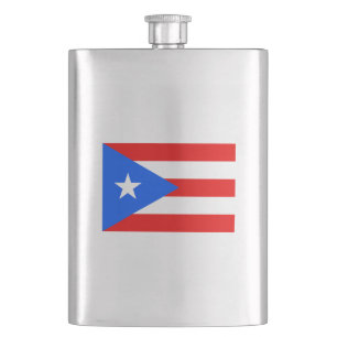 Flagga av Puerto Rico Classic-kolv Fickplunta