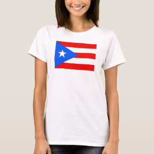 Flagga av Puerto Rico kvinna grundläggande T-trö Tröja