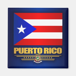 Flagga av Puerto Rico Magnet