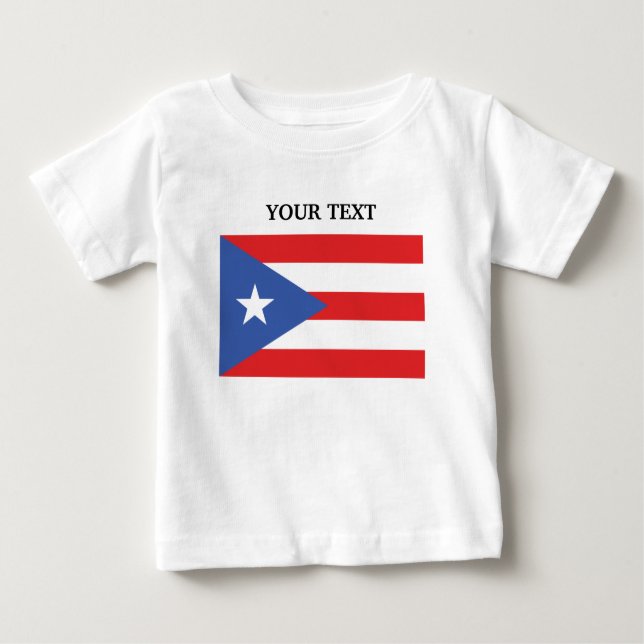 Flagga av Puerto Rico Tee (Framsida)