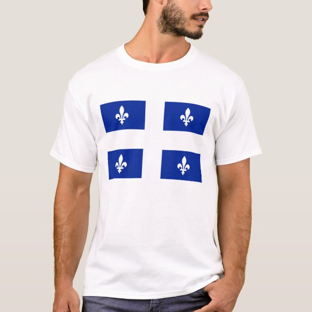 Flagga av Quebec Tee (Framsida)