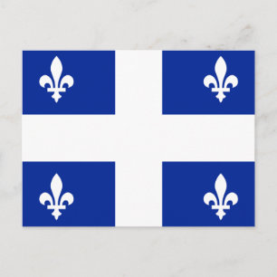 Flagga av Quebec Vykort