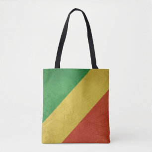 Flagga av Republic of the Congo Tygkasse