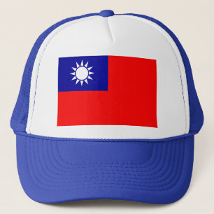 Flagga av Republicet of China (Taiwan) - 中華民 Truckerkeps