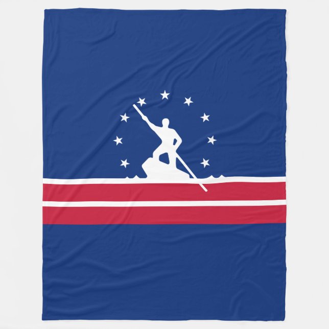 Flagga av Richmond, Virginia Fleece Blanket (Framsidan)
