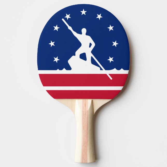 Flagga av Richmond, Virginia Ping-Pong Paddle Pingisracket (Framsidan)