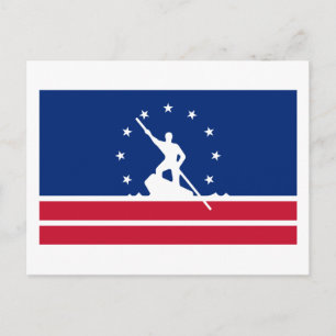 Flagga av Richmond, Virginia Postcard Vykort