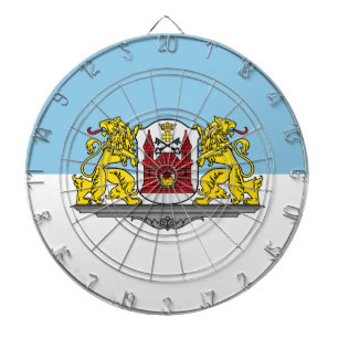 Flagga av Riga, Lettland Dartboard Darttavla