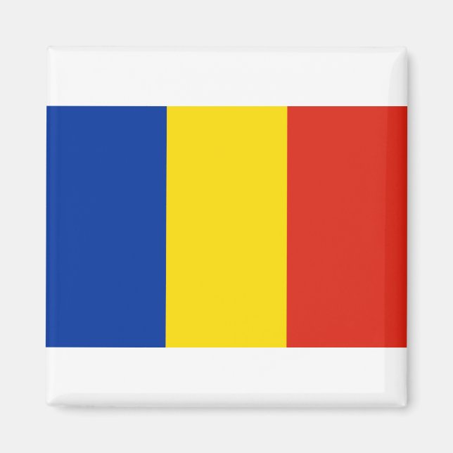 Flagga av Rumänien Magnet (Framsidan)