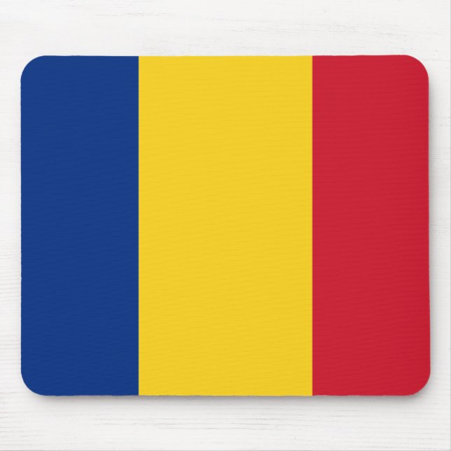 Flagga av Rumänien Mousepad Musmatta (Framsidan)