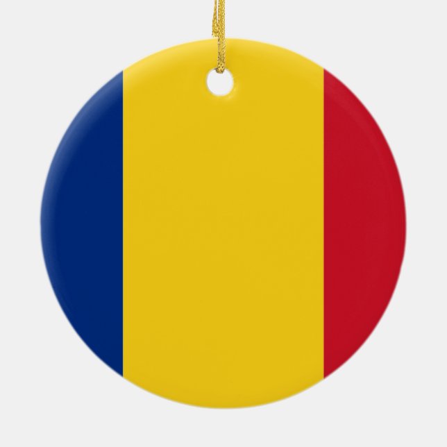 Flagga av Rumänien Ornament (Baksidan)