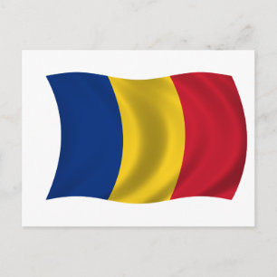 Flagga av Rumänien Vykort