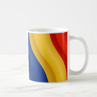 Flagga av rumänienmuggen kaffemugg