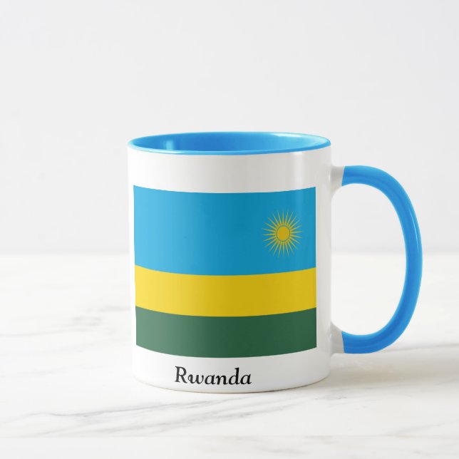 Flagga av Rwanda Mugg (Höger)