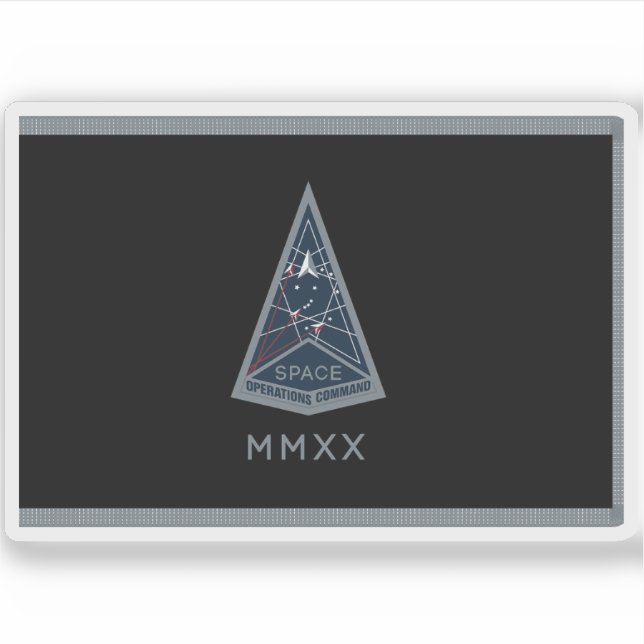 Flagga av rymdstyrningen klistermärken (Framsida)