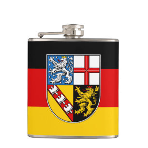 Flagga av Saarland Hip-kolv Fickplunta