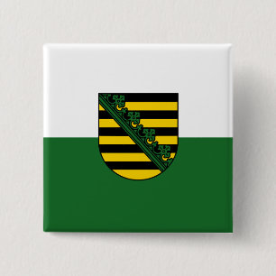 Flagga av Sachsen Button Knapp