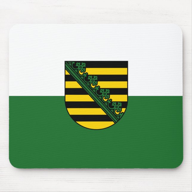 Flagga av Sachsen Mouse Pad Musmatta (Framsidan)