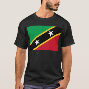 Flagga av Sanktt Kitts och Nevis T Shirt