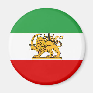 Flagga av schahen av Iran (1964-1980) شیروخو Magnet