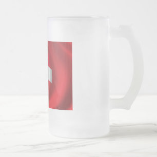 Flagga av Schweitz Frostat Ölglas